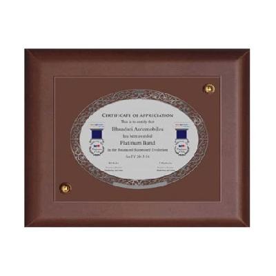 MDF Award Certificate