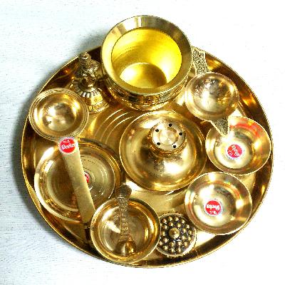 Borosil Brass Pooja Thali