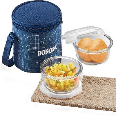 Borosil ICYCSBRS400 3 Containers Lunch Box