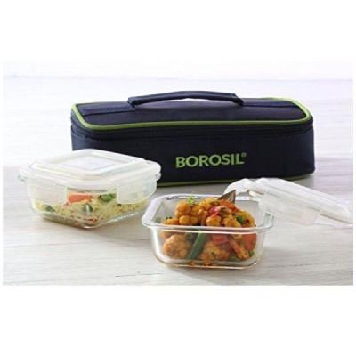 Borosil ICYS2IND320H 2 Containers Lunch Box