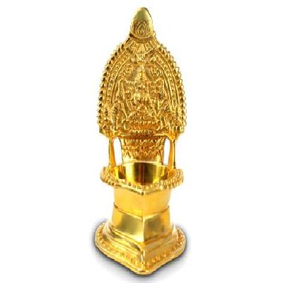Brass Borosil Glass Dhanlaxmi Diya