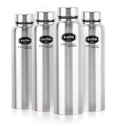 Cello Signa Exe-Steel Water Bottles Silver