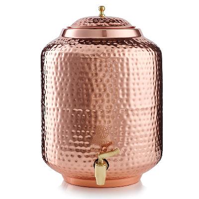 Copper Tank With Copper Glass And Stand