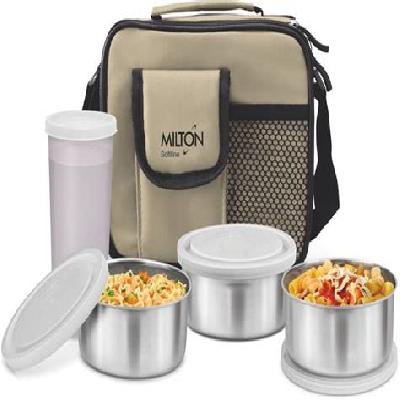 Milton Steel On Deluxe 3 Lunch Box