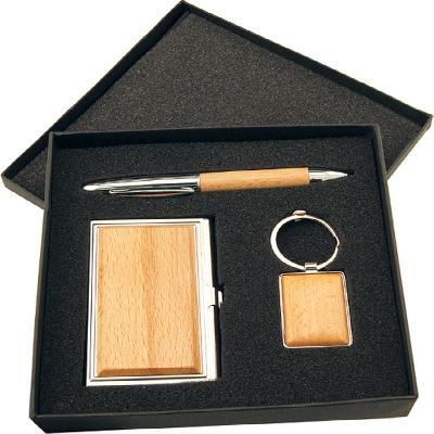 4 In 1 Pen, Keyring, Visiting Card Holder And Notebook Combo Set