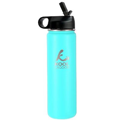 Vintage Bottle 304 Single Wall Bottle with Straw 650 ml