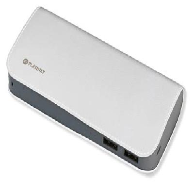 B Leather Finish Power Bank (White )