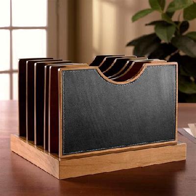 Leather Desk Top Stand