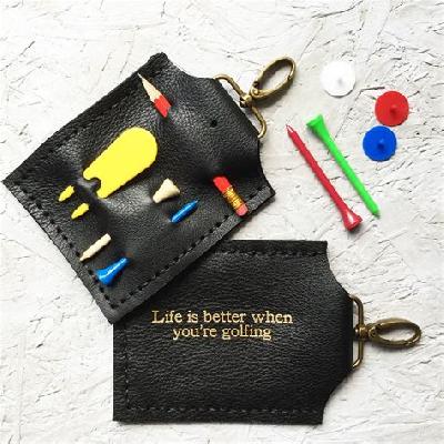 Leather Golf Case Desk Top Accessory