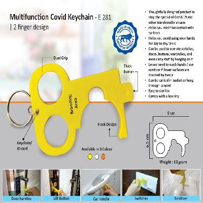 Multifunction Covid Key 2 Finger Design