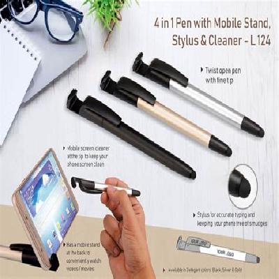 Pen With Logo Highlight Stylus And Mobile Stand Pen