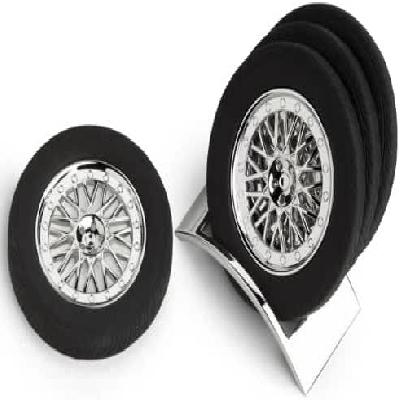 Tyre Shape Coaster Set with Stand