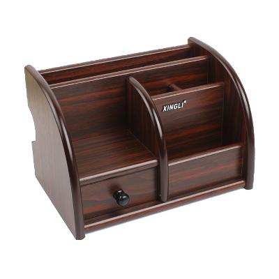 Wooden Drawer Pen Stand