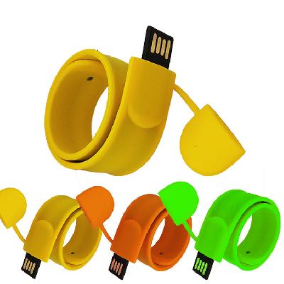 Colored Slap Band Pen Drive
