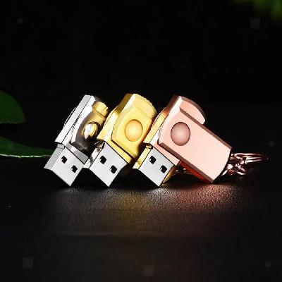 Gold Key Shape USB 2.0 32 GB Flash Drive