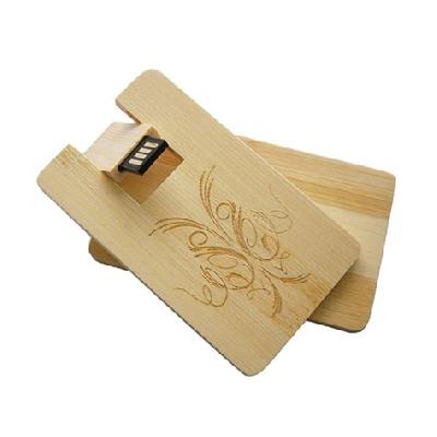 Customized Wooden Credit Card Pen Drive