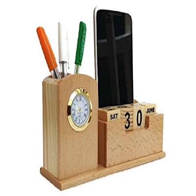 Pen Stand With Watch