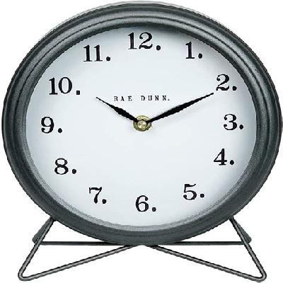 Golden Office Table Clock