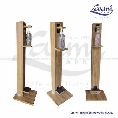 Wooden hands free Sanitizer Dispenser