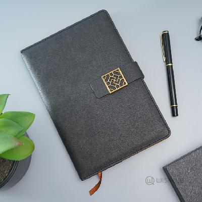 Corporate Pen With Diary - Black DG8