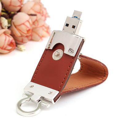 Leather Key Ring Pendrive