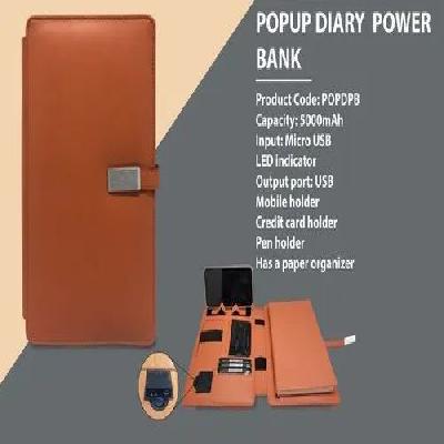PopUp Diary Power Bank With USB