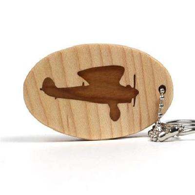 Aeroplane Wooden Key Chain