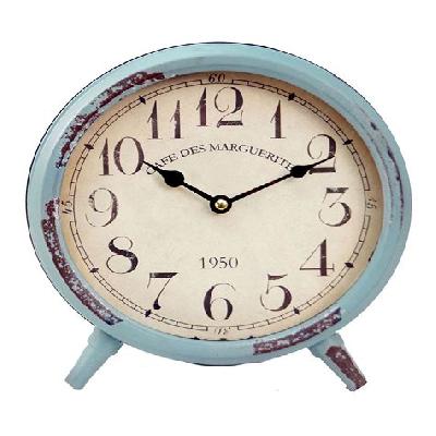 Blue Table Cum Wall Clock