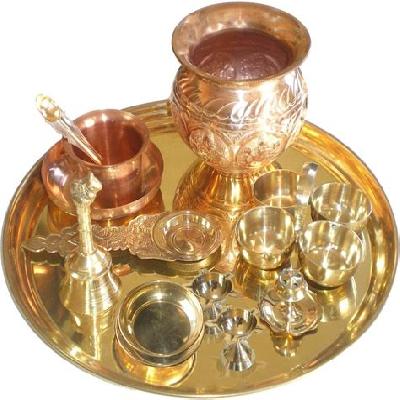 Brass Pooja Thali Set