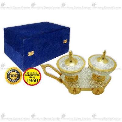 Brass Supari Trolley Set