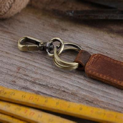 Brown Leather Key Chain