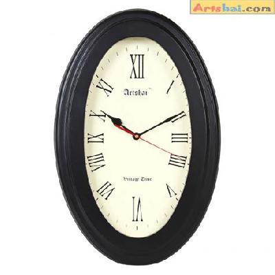 Oval Shape Wall Clock
