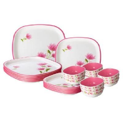 Printed Plastic Dinner Set