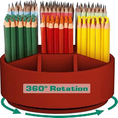 Red Revolving Pen Stands