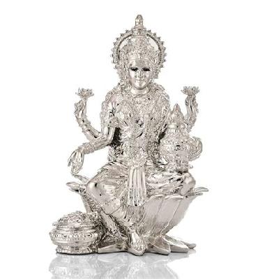 Silver Goddess Statute