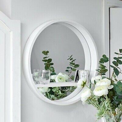 Round Bathroom Mirror with Shelf (Decor)