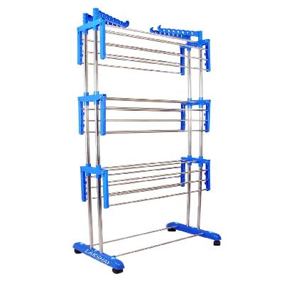 SS Cloth Drying Stand with Plastic Brackets
