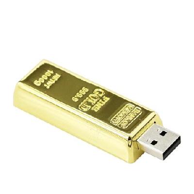 Gold Bar Shaped USB Pendrive