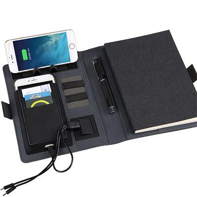 10000 Mah Fabric Diary With Power Bank