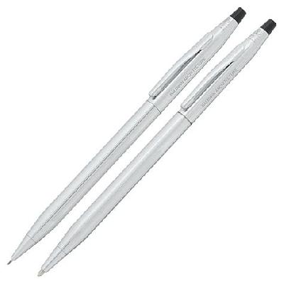 TGZ-270 Chrome Metal Pen Set With Chrome Engrave