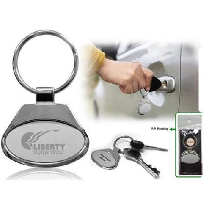 H-506 Round Shape Metal Keychain