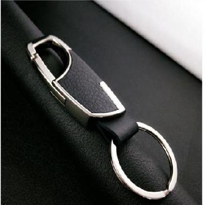 H-519 Metal Loop Keychain With Opener
