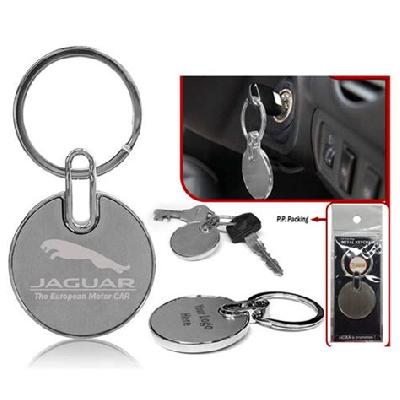 H-522 Steering Shape Metal Keychain