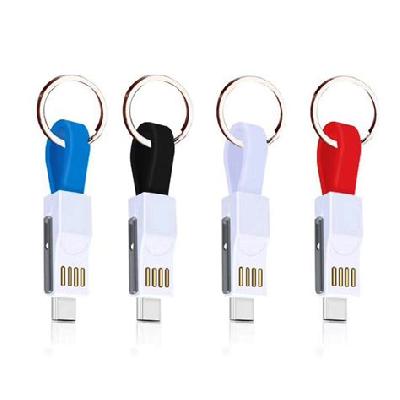 3in1 Keychain Power Bank Charging Cable