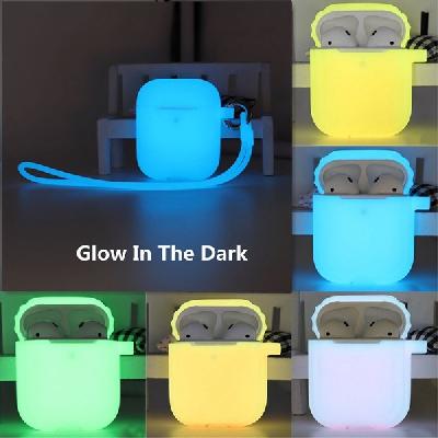 Glow In Dark Silicone Airpods Case Protective Cover