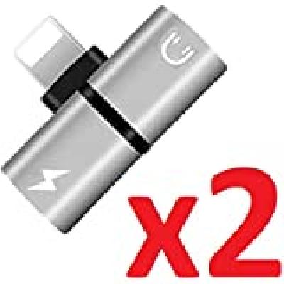 iPhone Lightning Splitter, Lightning Adapter, iFlash 2in1 Lightning Splitter for Audio 