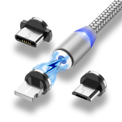 Magnetic Usb Data Cable 3 In1