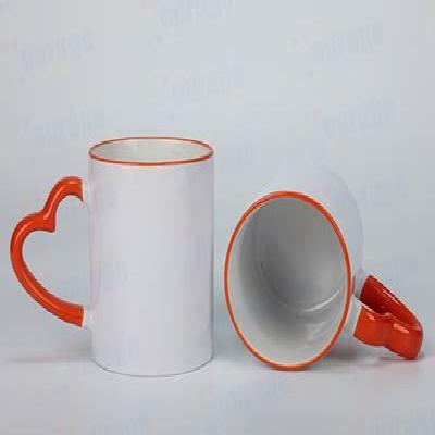 MG09 11oz Heart Handle Color Rim