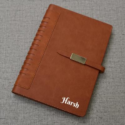 Brown Executive Power Bank Planner Diary