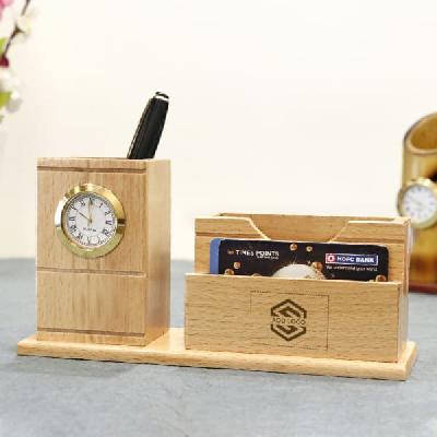 Corporate Gift Wooden Pen Holder